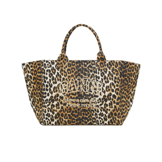 Ganni Leopard Tote Bag - תיק גאני לארג׳